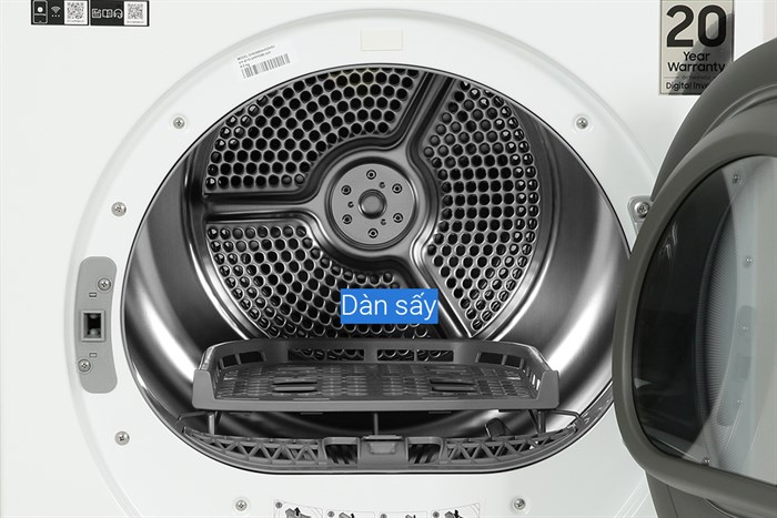 Máy Sấy Bơm Nhiệt Samsung Bespoke AI 9 Kg DV90BB9440GH/SV